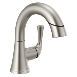 Delta — Delta Kayra�: Single Handle Pull-Down Bathroom Faucet