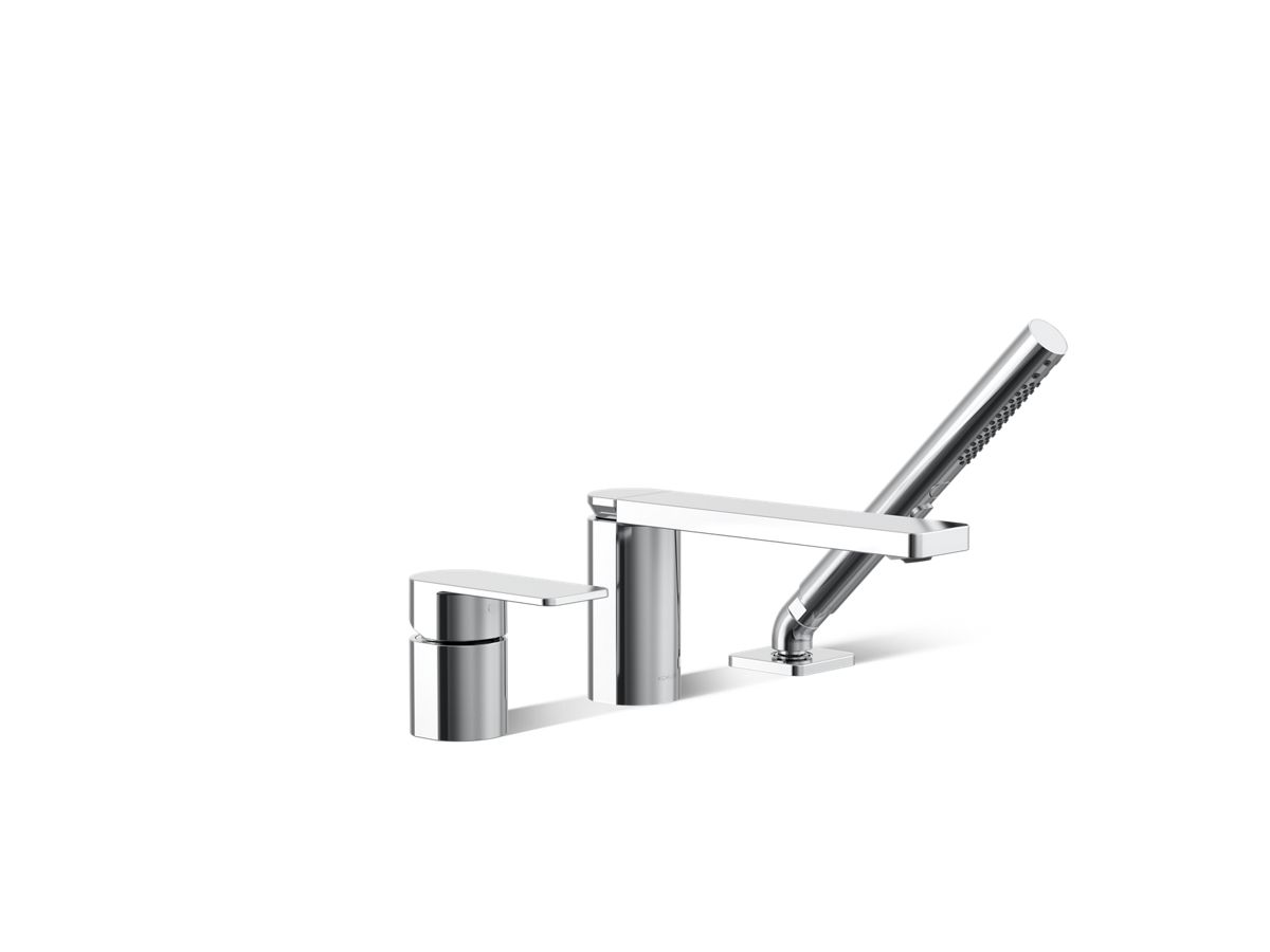 Parallel® 3HOLE Bath Filler W/ Handshower