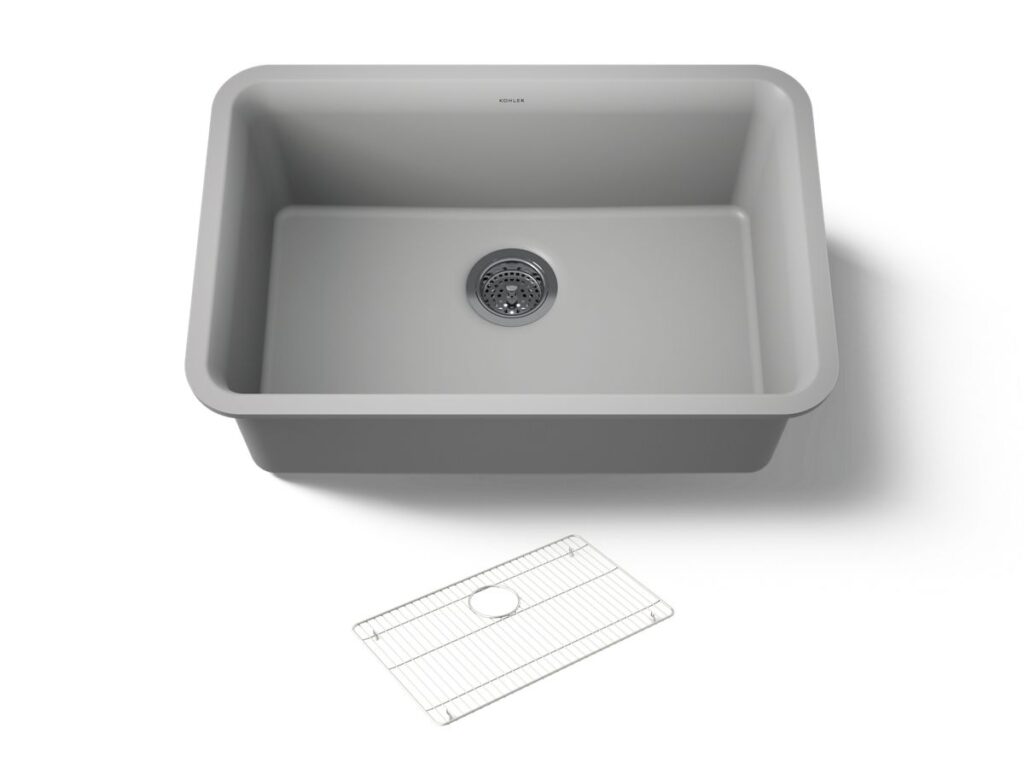 Cairn® 27 Undermount Sgl Basin W/rack