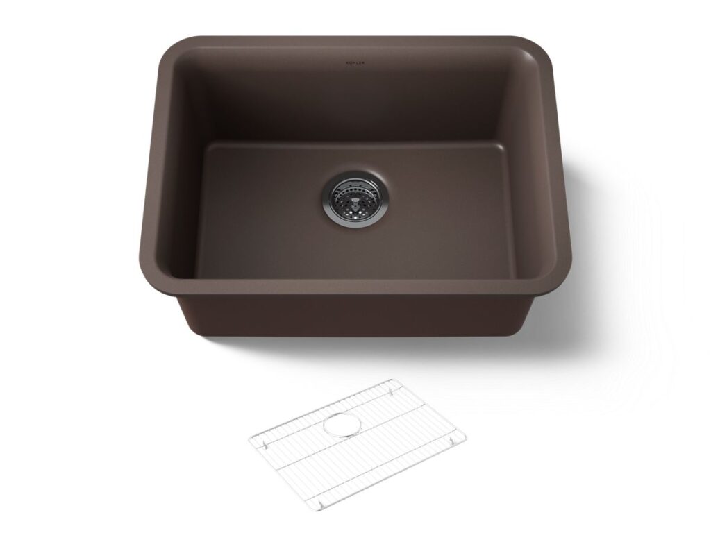 Cairn® 24 Undermount Sgl Basin W/rack