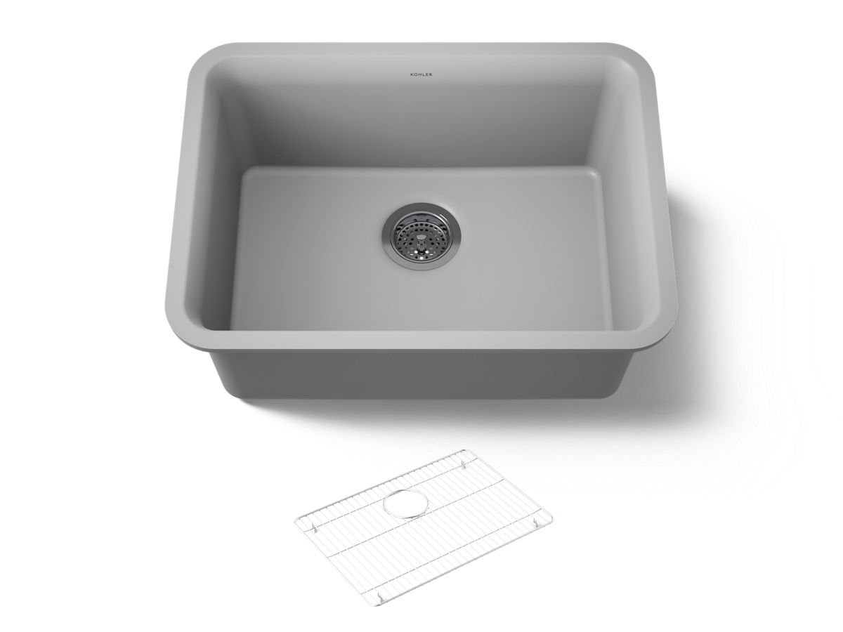 Cairn® 24 Undermount Sgl Basin W/rack
