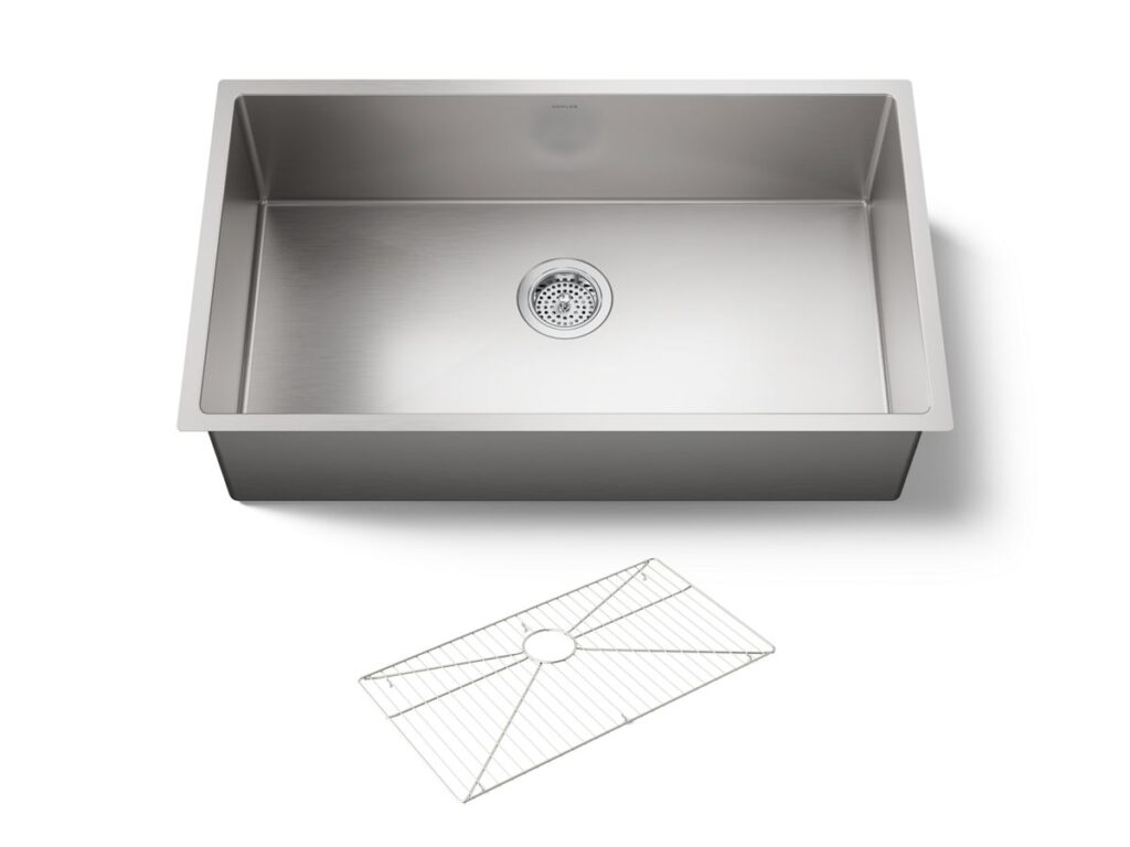Strive™ U/C Large Basin Sink W/rack