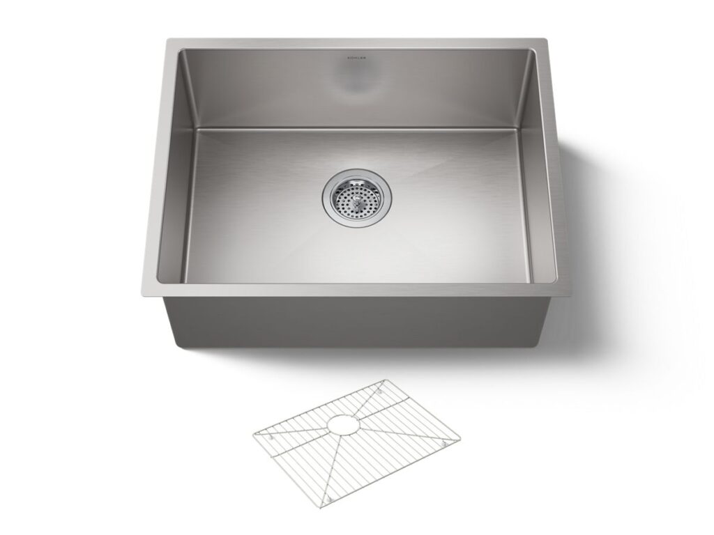 Strive™ U/C Medium Single Sink W/rack