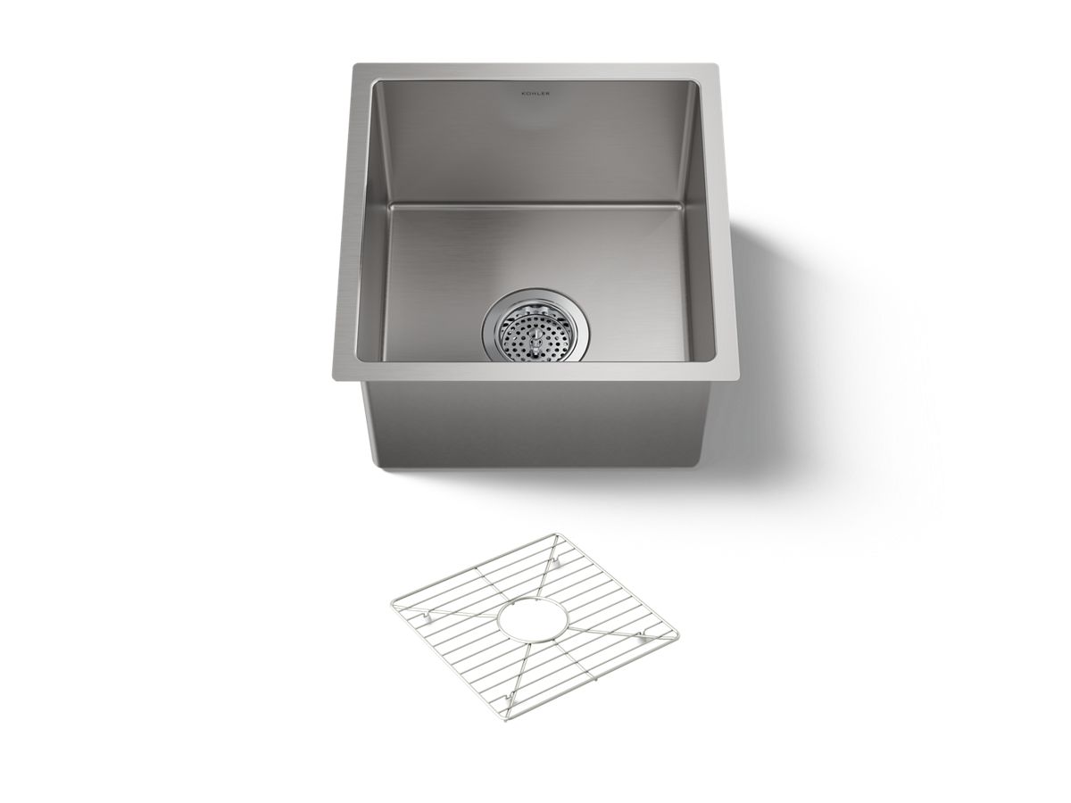 Strive™ U/C Entertain. Sink W/rack 15X15