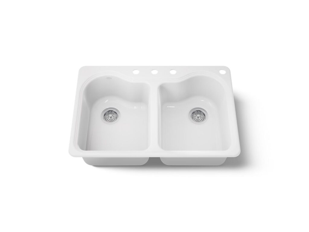 Hartland™ Dbl Equal, Sr, Sink 4 Hole