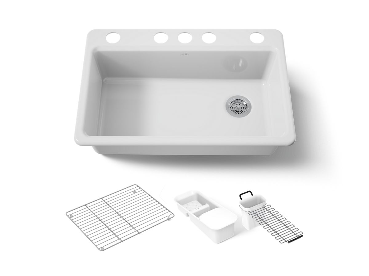 Riverby™ Sink, Single, UC, 5U-HOLE