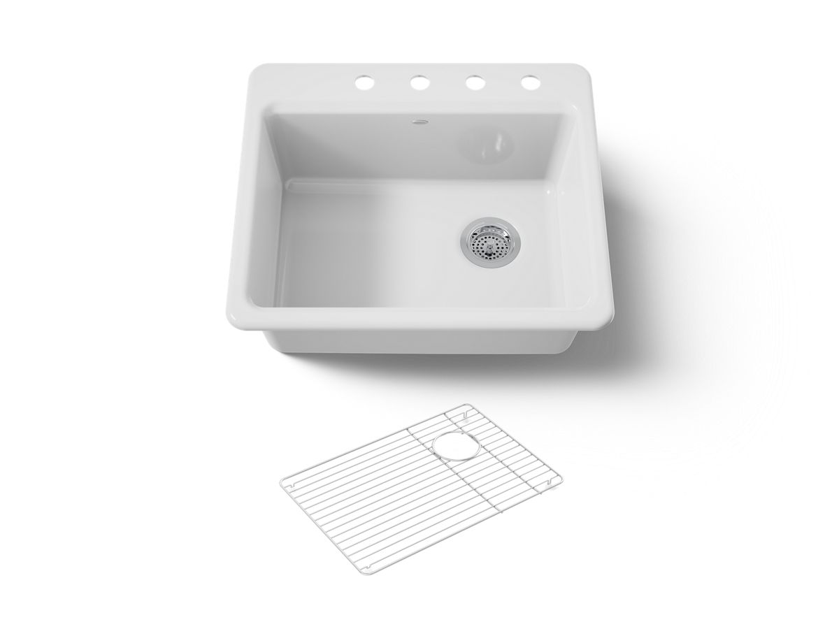 Riverby™ Sink, Single, Sr, 4-HOLE