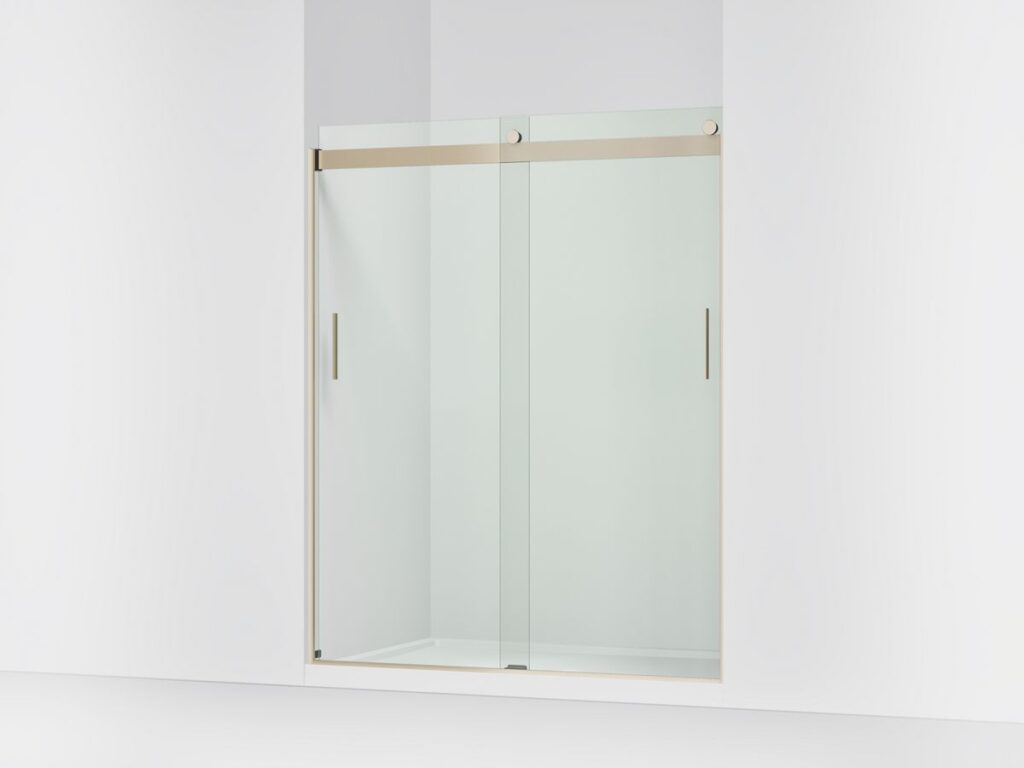 Levity™ 1/4 Shower Door 74 X 59-5/8 Handle