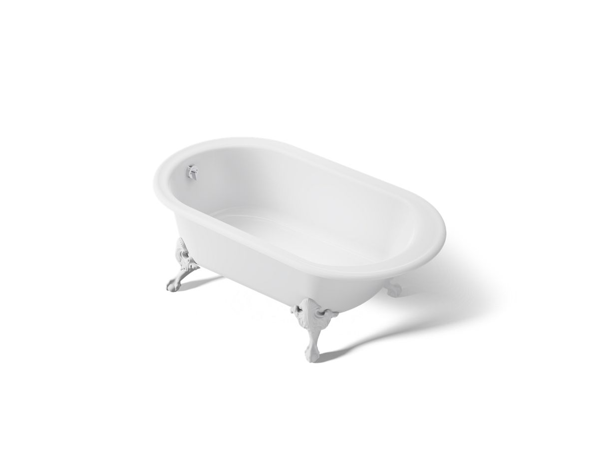 Iron Works Historic™ Bath, White Back