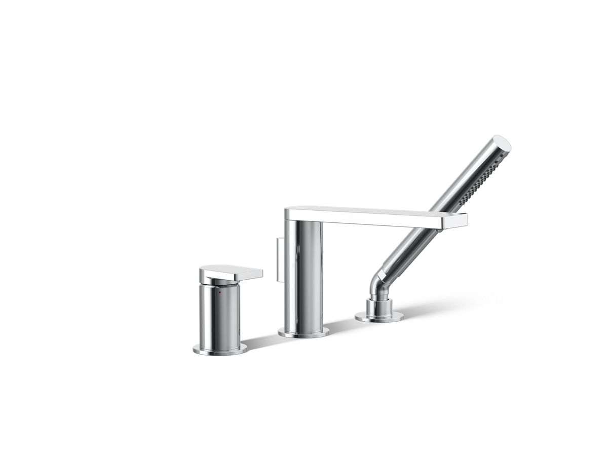 Composed 3 Hole Bath Filler & Handshower