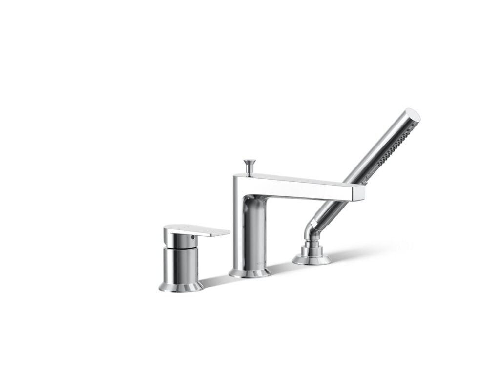 Taut® 3HOLE Bath Filler W/handshower