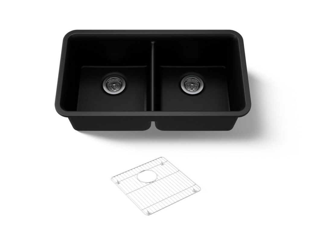 Cairn® Undermount Dbl Equal Sink W/rack