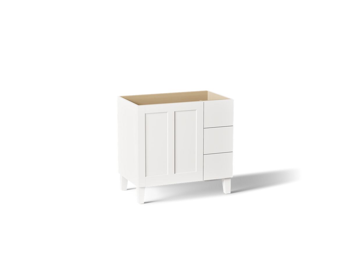 Poplin™ Vanity, 36 1 Door 3 Dwr Rgt Leg