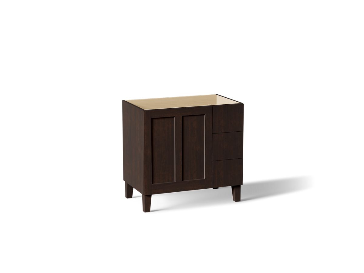 Poplin™ Vanity, 36 1 Door 3 Dwr Rgt Leg