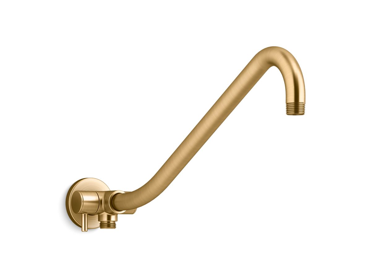 Gooseneck Rainhead Arm W/ 3WAY Diverter