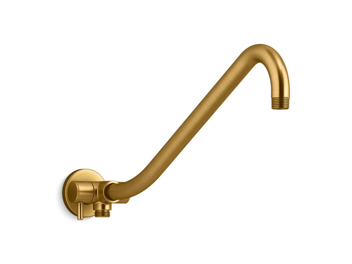 Gooseneck Rainhead Arm W/ 2WAY Diverter