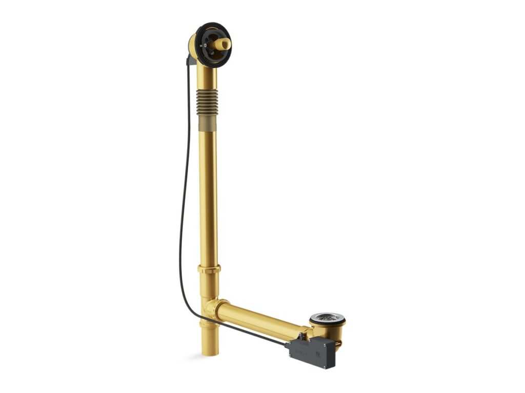 Tea-For-Two® Brass Cable Pop-Up Drain