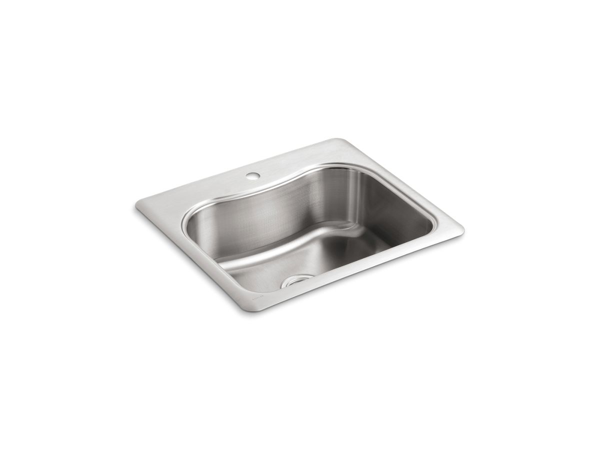 Staccato 25X22 Single Basin Sink 1 Hole