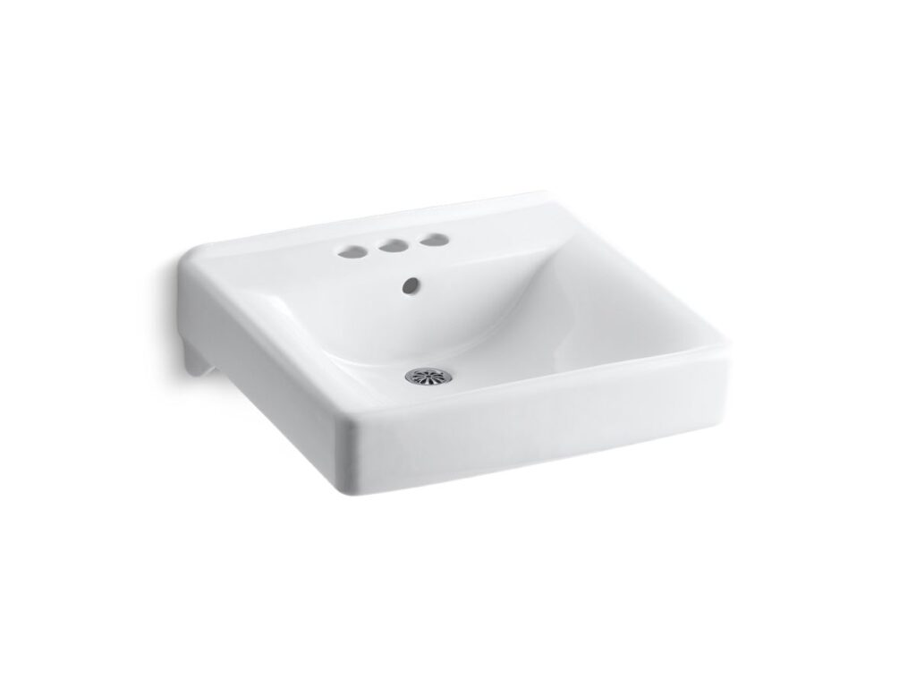Kohler — Soho Wall/Mt 20X18 4 C/C White
