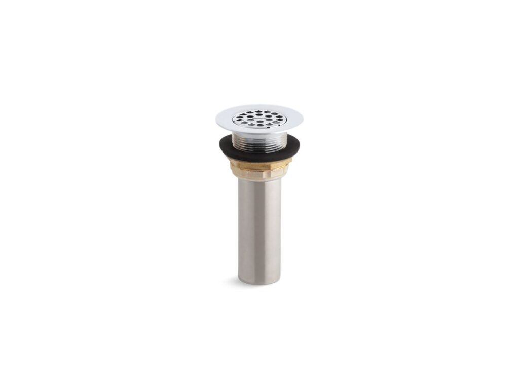 Kohler — Strainer Drain Below The Bath
