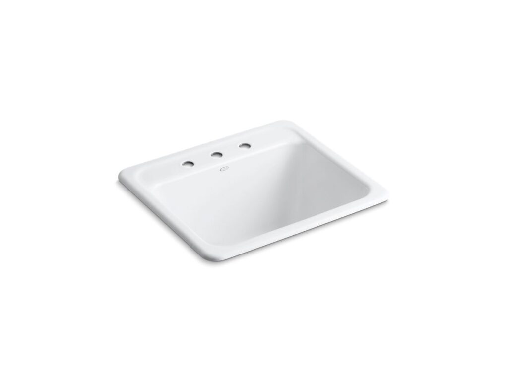 Glen Falls™ 25 X 22 Dual-Mnt Sink 3 Hole