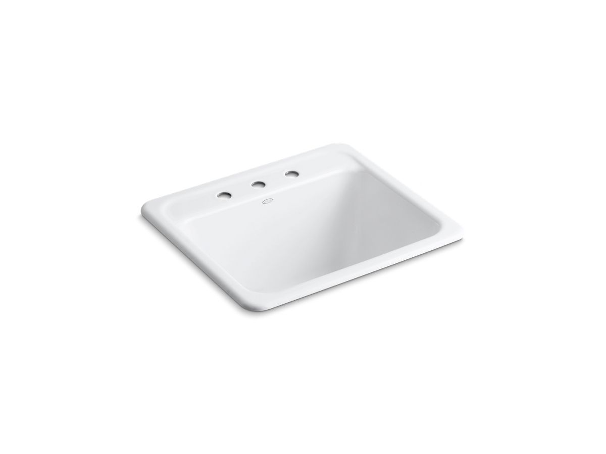 Glen Falls™ 25 X 22 Dual-Mnt Sink 3 Hole