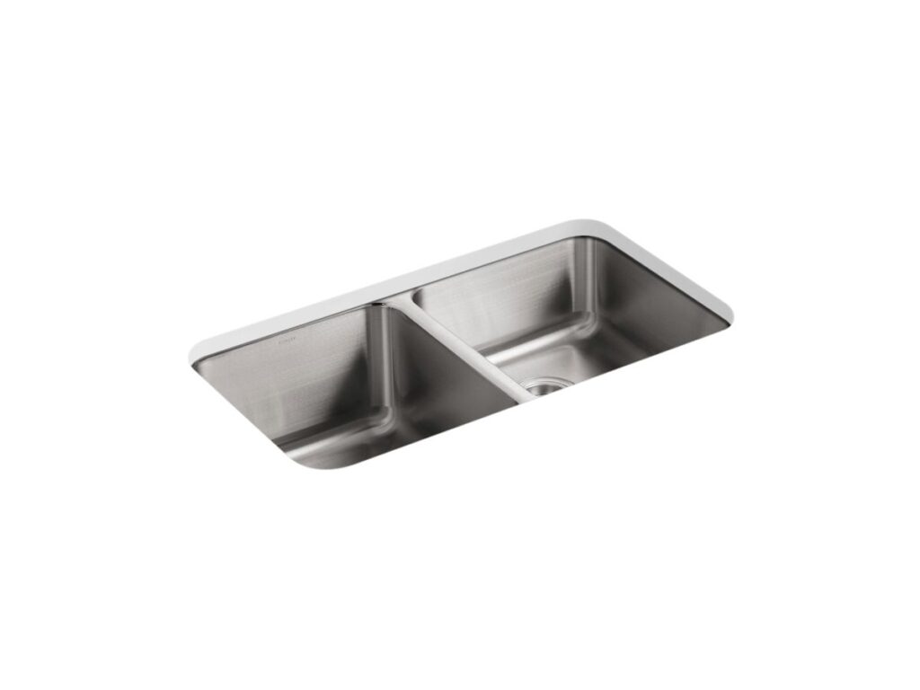 Kohler — Undertone Hi/Low Dbl Ss Sink
