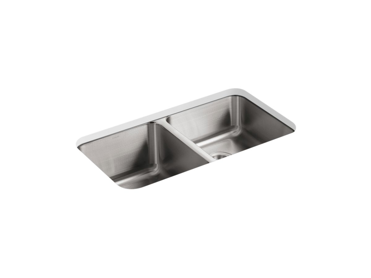 Kohler — Undertone Hi/Low Dbl Ss Sink