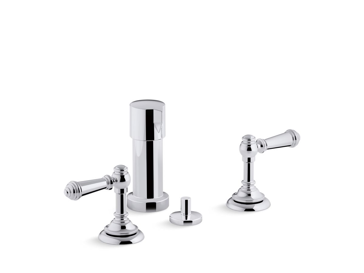 Artifacts® Widespread Bidet, Lvr Handle