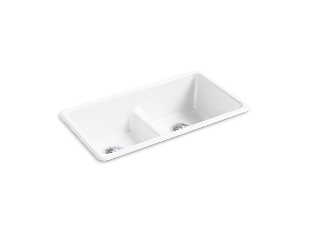 Iron/tones® 33 Dbl Equal Kitchen Sink