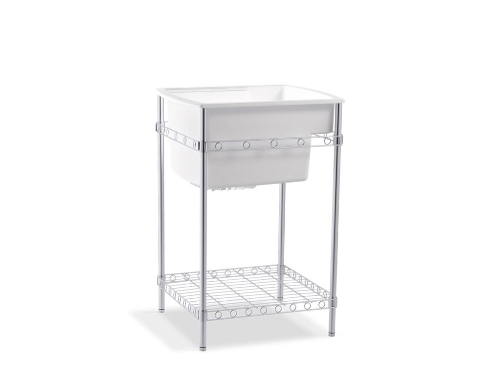 Kohler — 25X22 Sgl Utilit Sink Wmetal