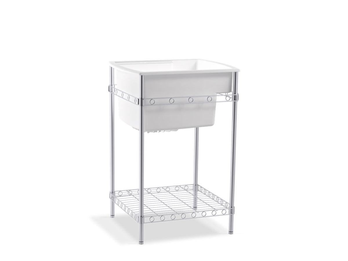 Kohler — 25X22 Sgl Utilit Sink Wmetal
